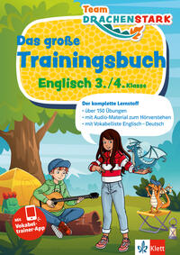 Vorderes Coverbild Klett Team Drachenstark: Das große Trainingsbuch Englisch 3./4. Klasse