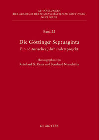 Vorderes Coverbild Die Göttinger Septuaginta