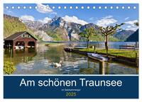Vorderes Coverbild Am schönen Traunsee im Salzkammergut (Tischkalender 2025 DIN A5 quer), CALVENDO Monatskalender