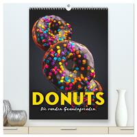Vorderes Coverbild Donuts - Die runden Gaumenfreuden. (hochwertiger Premium Wandkalender 2025 DIN A2 hoch), Kunstdruck in Hochglanz