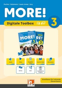 Vorderes Coverbild MORE! 3 (Lehrplan 2023) | Digitale Toolbox SL