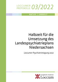 Vorderes Coverbild Halbzeit für die Umsetzung des Landespsychiatrieplans Niedersachsen