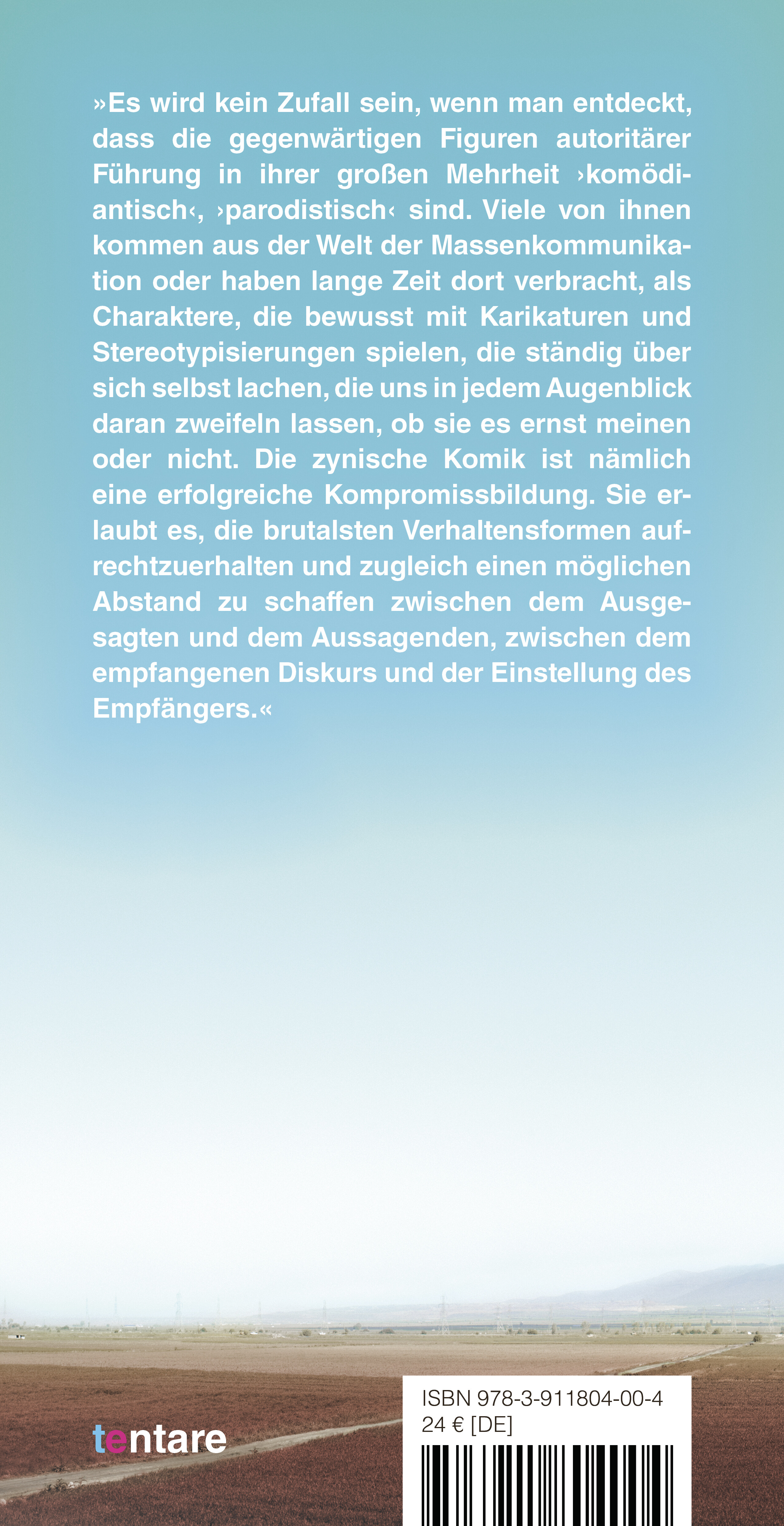 Rückseitencover Zynismus und das Scheitern der Kritik