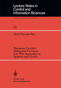 Vorderes Coverbild Piecewise Constant Orthogonal Functions and Their Application to Systems and Control