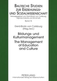 Vorderes Coverbild Bildungs- und Kulturmanagement- The Management of Education and Culture