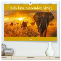 Vorderes Coverbild Hallo faszinierendes Afrika (hochwertiger Premium Wandkalender 2026 DIN A2 quer), Kunstdruck in Hochglanz