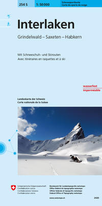 Vorderes Coverbild 254S Interlaken Schneesportkarte