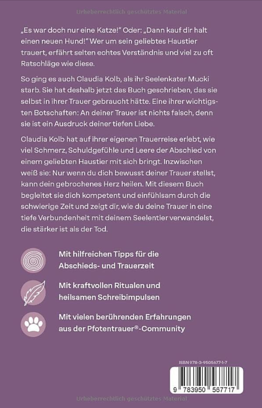 Rückseitencover Weil jede Trauer Liebe ist