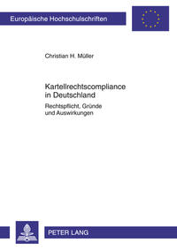 Vorderes Coverbild Kartellrechtscompliance in Deutschland
