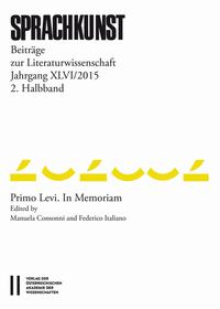 Vorderes Coverbild Sprachkunst. Beiträge zur Literaturwissenschaft / Sprachkunst Jahrgang XLVI/2015 2.Halbband