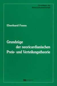 Vorderes Coverbild Grundzüge der neoricardianische Preis- und Verteilungstheorie