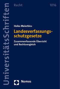 Vorderes Coverbild Landesverfassungsschutzgesetze
