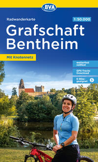 Vorderes Coverbild Radwanderkarte BVA Radwandern in der Grafschaft Bentheim 1:50.000, reiß- und wetterfest, E-Bike-geeignet, mit kostenlosem GPS-Download der Touren via BVA-website oder Karten-App