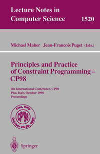 Vorderes Coverbild Principles and Practice of Constraint Programming - CP98