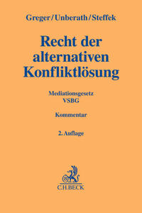 Vorderes Coverbild Recht der alternativen Konfliktlösung