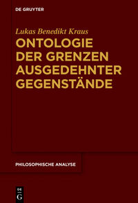 Vorderes Coverbild Ontologie der Grenzen ausgedehnter Gegenstände