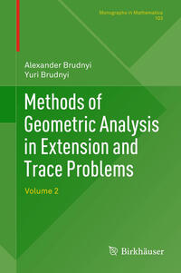 Vorderes Coverbild Methods of Geometric Analysis in Extension and Trace Problems