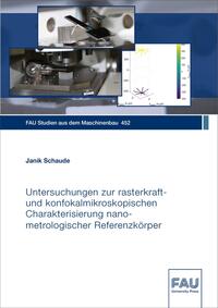 Vorderes Coverbild Untersuchungen zur rasterkraft- und konfokalmikroskopischen Charakterisierung nanometrologischer Referenzkörper