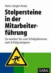 Vorderes Coverbild Stolpersteine in der Mitarbeiterführung