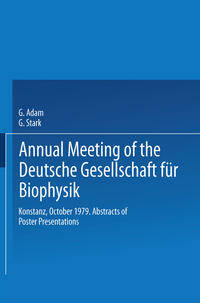 Vorderes Coverbild Annual Meeting of the Deutsche Gesellschaft für Biophysik