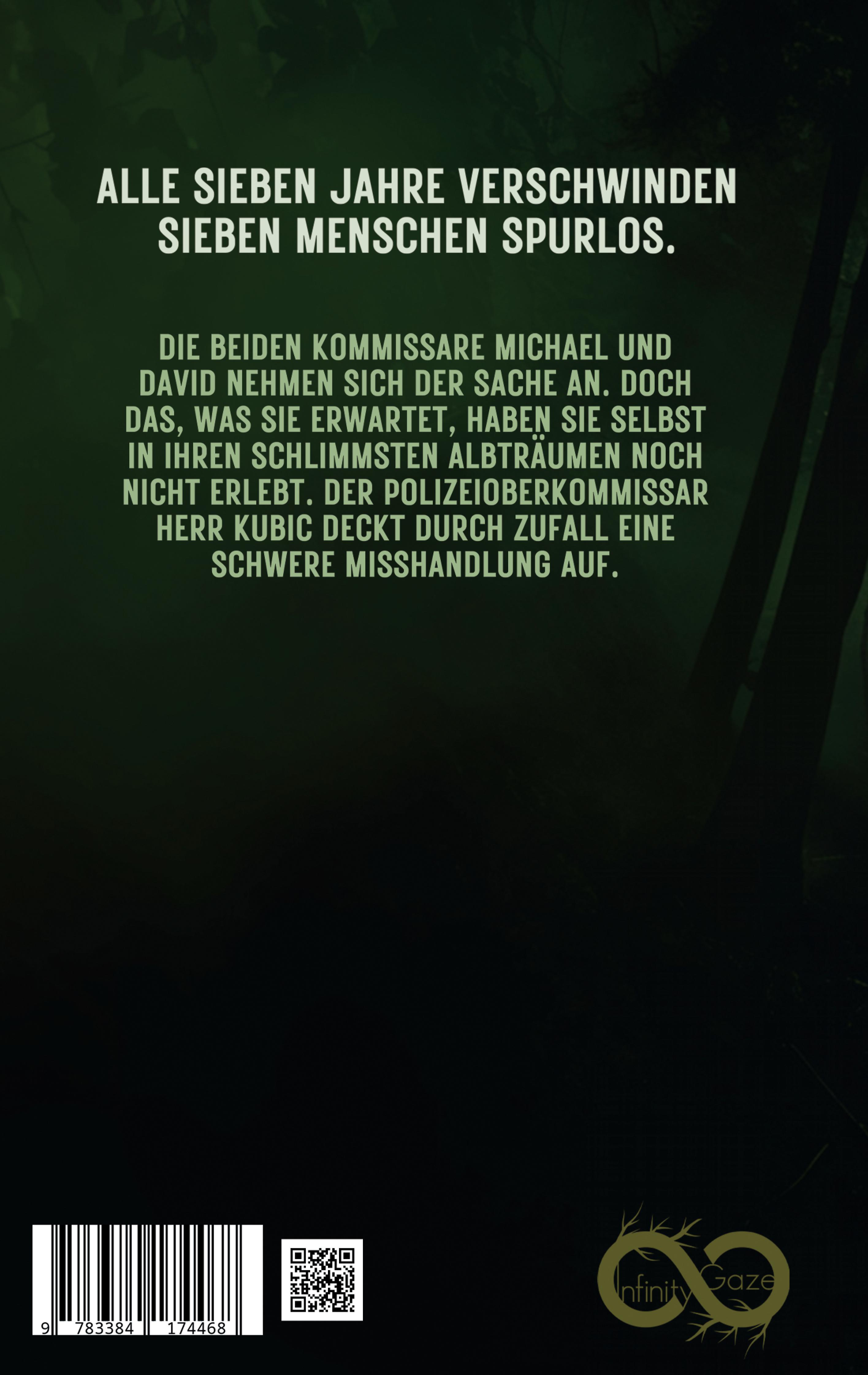 Rückseitencover Die sieben Säulen der Schmerzen