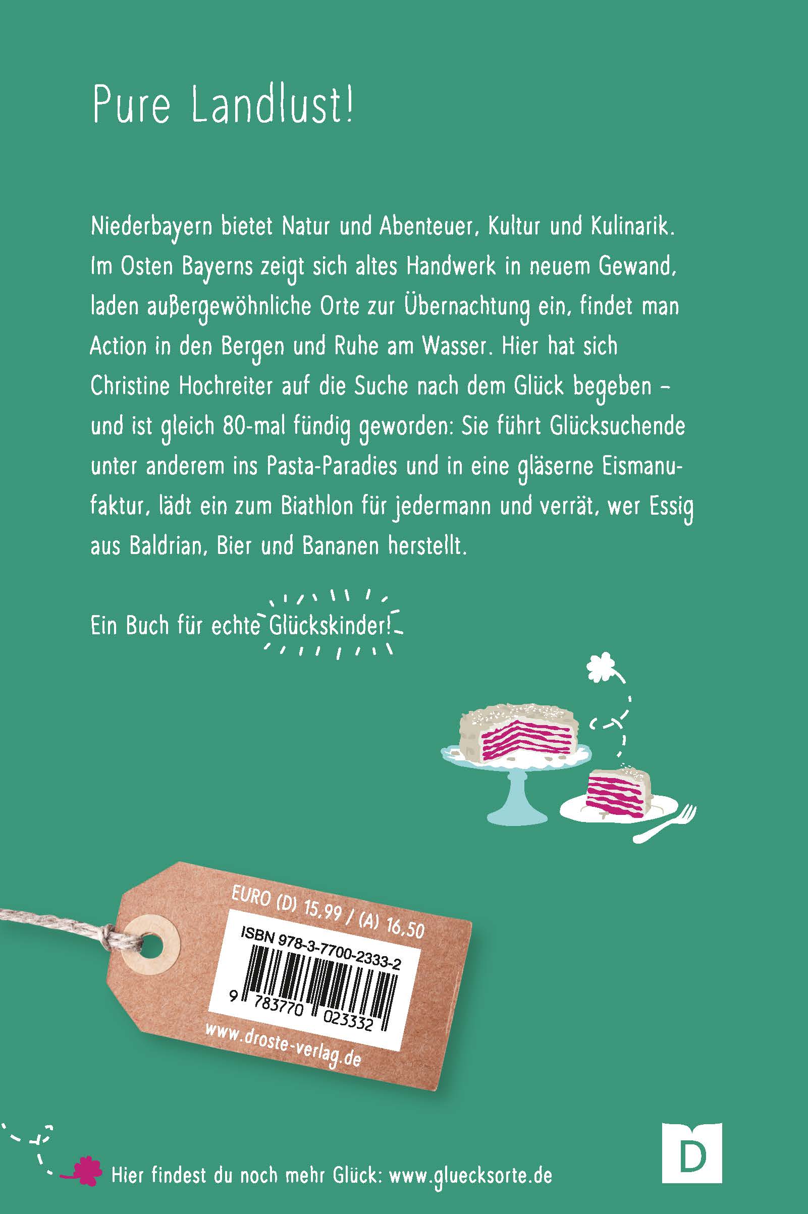 Rückseitencover Glücksorte in Niederbayern