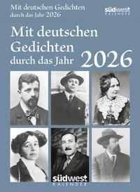Vorderes Coverbild Mit deutschen Gedichten durch das Jahr 2026 - Tagesabreißkalender zum Aufstellen oder Aufhängen