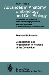 Vorderes Coverbild Degeneration and Regeneration in Neurons of the Cerebellum