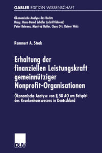Vorderes Coverbild Erhaltung der finanziellen Leistungskraft gemeinnütziger Nonprofit-Organisationen