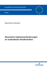 Vorderes Coverbild Steuerliche Substanzanforderungen an ausländische Gesellschaften