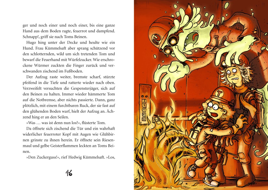 Beispielinhalt (Bild) Gespensterjäger im Feuerspuk (Band 2)