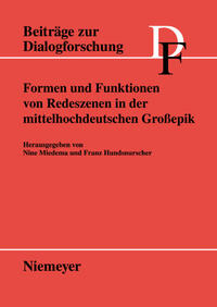 Vorderes Coverbild Formen und Funktionen von Redeszenen in der mittelhochdeutschen Großepik