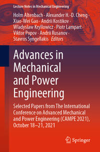 Vorderes Coverbild Advances in Mechanical and Power Engineering