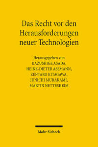 Vorderes Coverbild Das Recht vor den Herausforderungen neuer Technologien