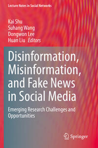 Vorderes Coverbild Disinformation, Misinformation, and Fake News in Social Media