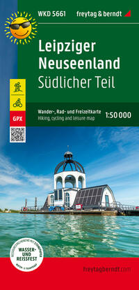 Vorderes Coverbild Leipziger Neuseenland - Südlicher Teil, Wander-, Rad- und Freizeitkarte 1:50.000, freytag & berndt, WKD 5661