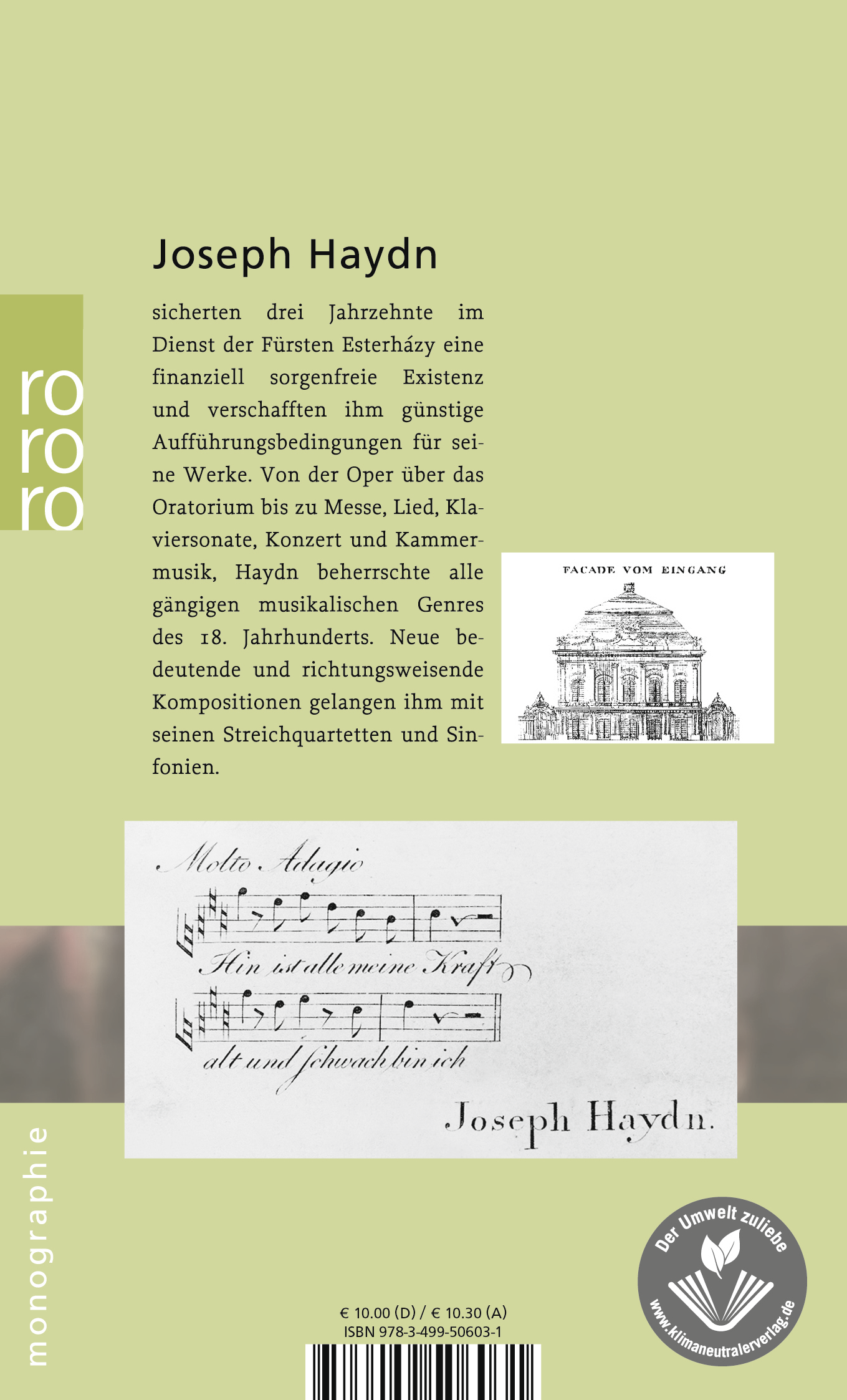 Rückseitencover Joseph Haydn