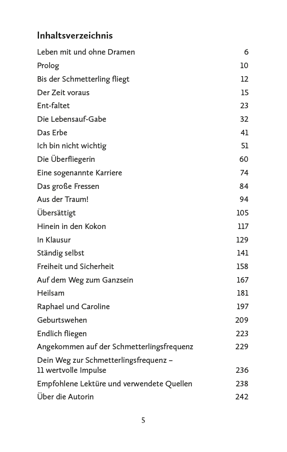 Beispielinhalt (Bild) Schmetterlinge fallen nicht vom Himmel