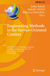 Vorderes Coverbild Engineering Methods in the Service-Oriented Context