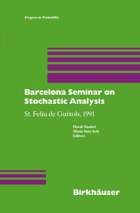 Vorderes Coverbild Barcelona Seminar on Stochastic Analysis