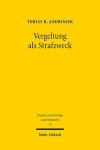 Vorderes Coverbild Vergeltung als Strafzweck