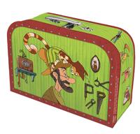 Vorderes Coverbild Pettersson und Findus Kinderkoffer klein, Pappkoffer, Koffer aus Pappe, Geschenk Verpackung, Gutschein Verpackung,Spielkoffer, Metallgriff und Metallhenkel, Reisekoffer Kinder