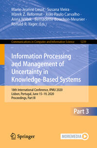 Vorderes Coverbild Information Processing and Management of Uncertainty in Knowledge-Based Systems