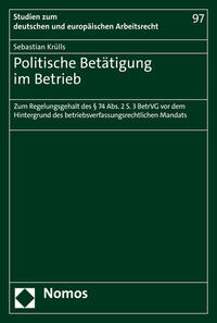 Vorderes Coverbild Politische Betätigung im Betrieb