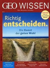 Vorderes Coverbild GEO Wissen 64/2019 - Richtig entscheiden.
