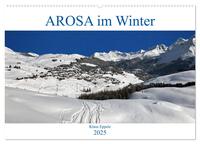 Vorderes Coverbild AROSA im Winter (Wandkalender 2025 DIN A2 quer), CALVENDO Monatskalender