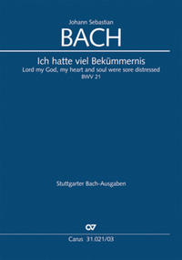 Vorderes Coverbild Ich hatte viel Bekümmernis (Klavierauszug)
