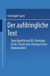 Vorderes Coverbild Der aufdringliche Text