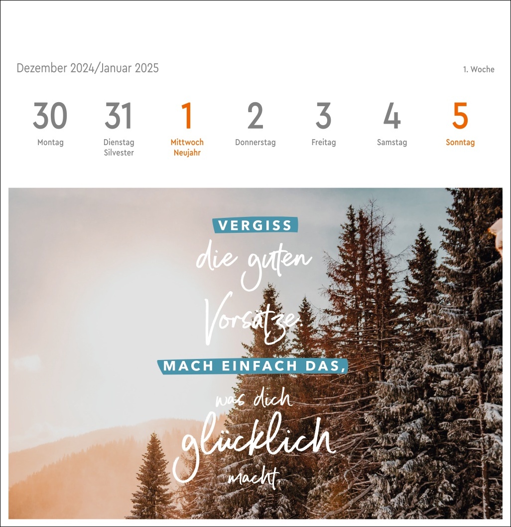 Beispielinhalt (Bild) Visual Statements Premium-Postkartenkalender 2025