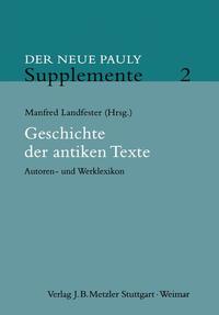 Vorderes Coverbild (hohe Qualität) Geschichte der antiken Texte